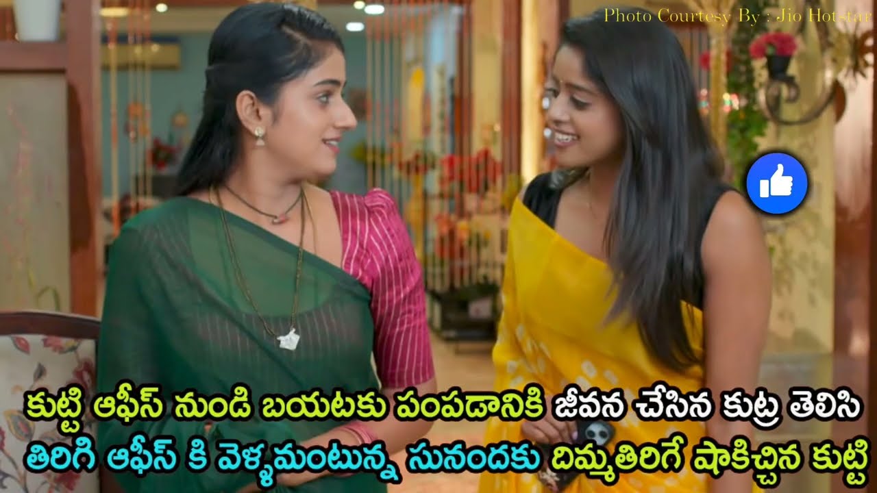 తిరిగి ఆఫీస్ కి వెళ్ళమంటున్న సునందకు దిమ్మతిరిగే షాకిచ్చిన కుట్టి