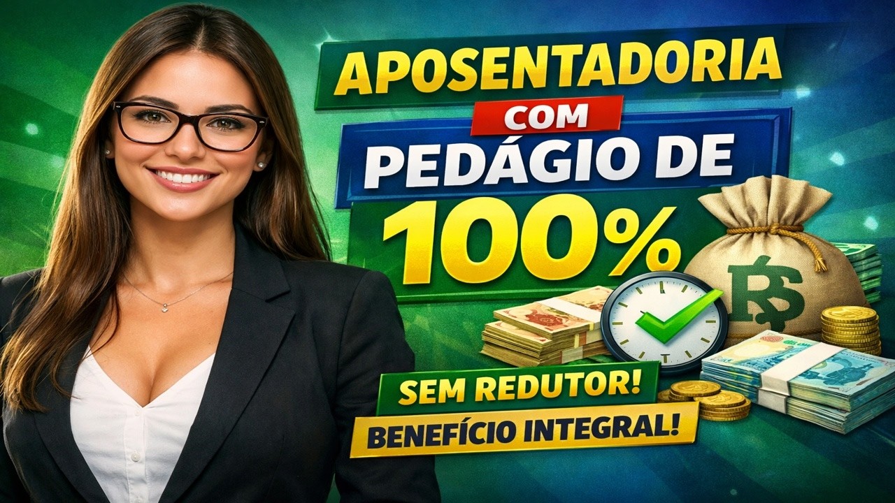 🚨 COMO FUNCIONA A APOSENTADORIA COM PEDÁGIO DE 100%? 💰