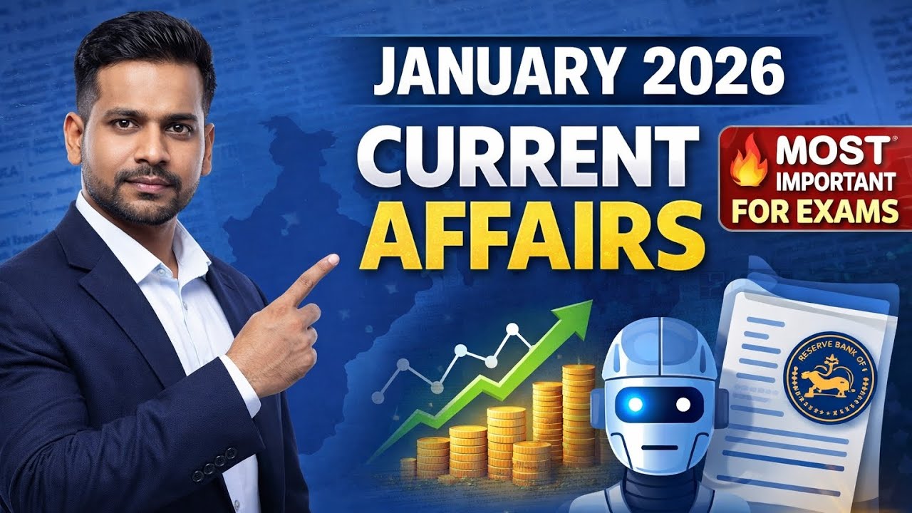 EXAM में पक्का आएगा! 🔥 January 2026 Current Affairs | One Video = Full Revision
