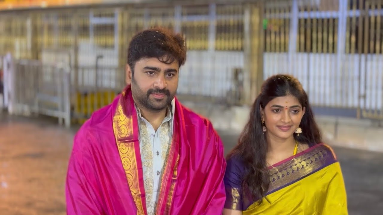 Hero Nara Rohith Garu visited the Tirumala Temple today along with his family