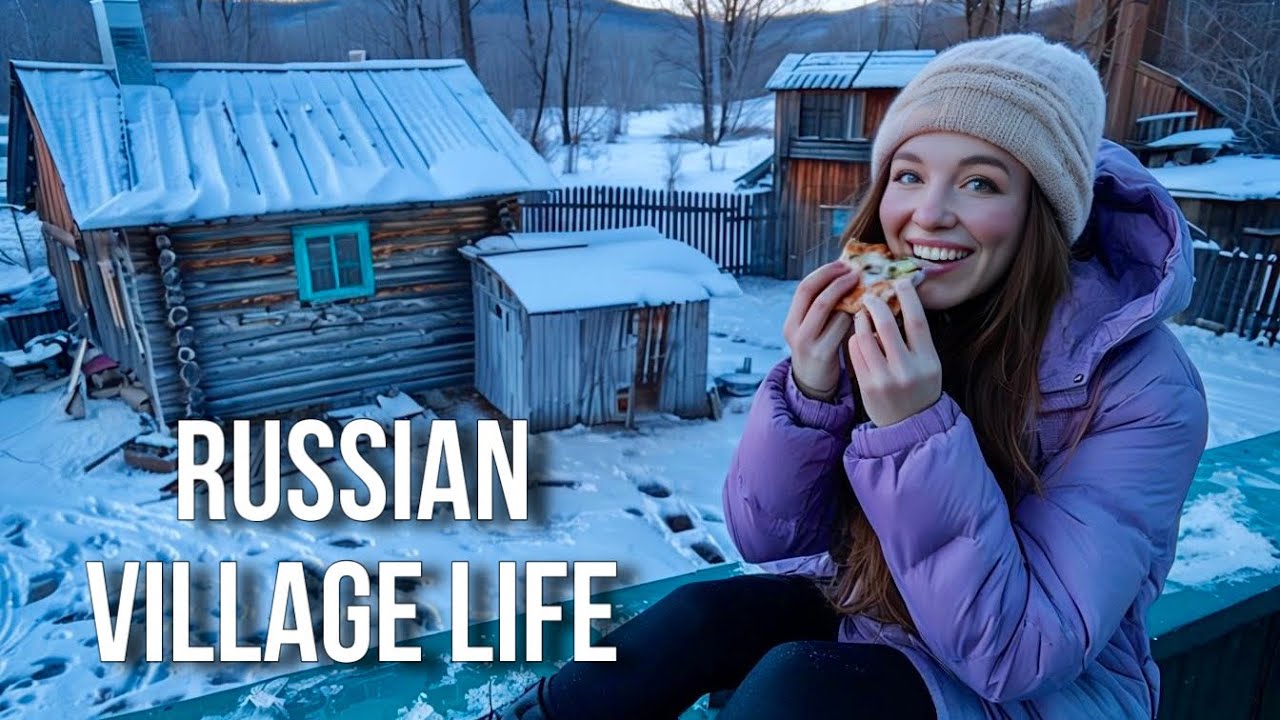 Жизнь в сибирской деревне❄️Ужин на крыше