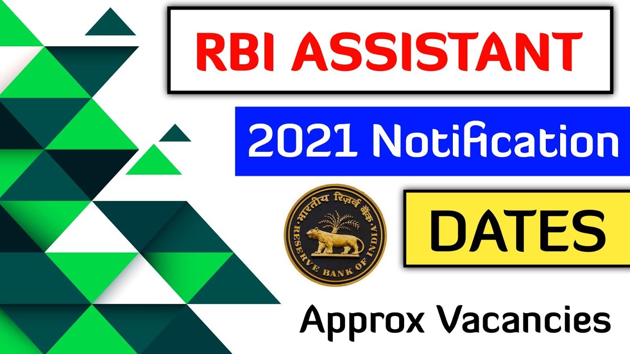 RBI Assistant 2021 Notification
