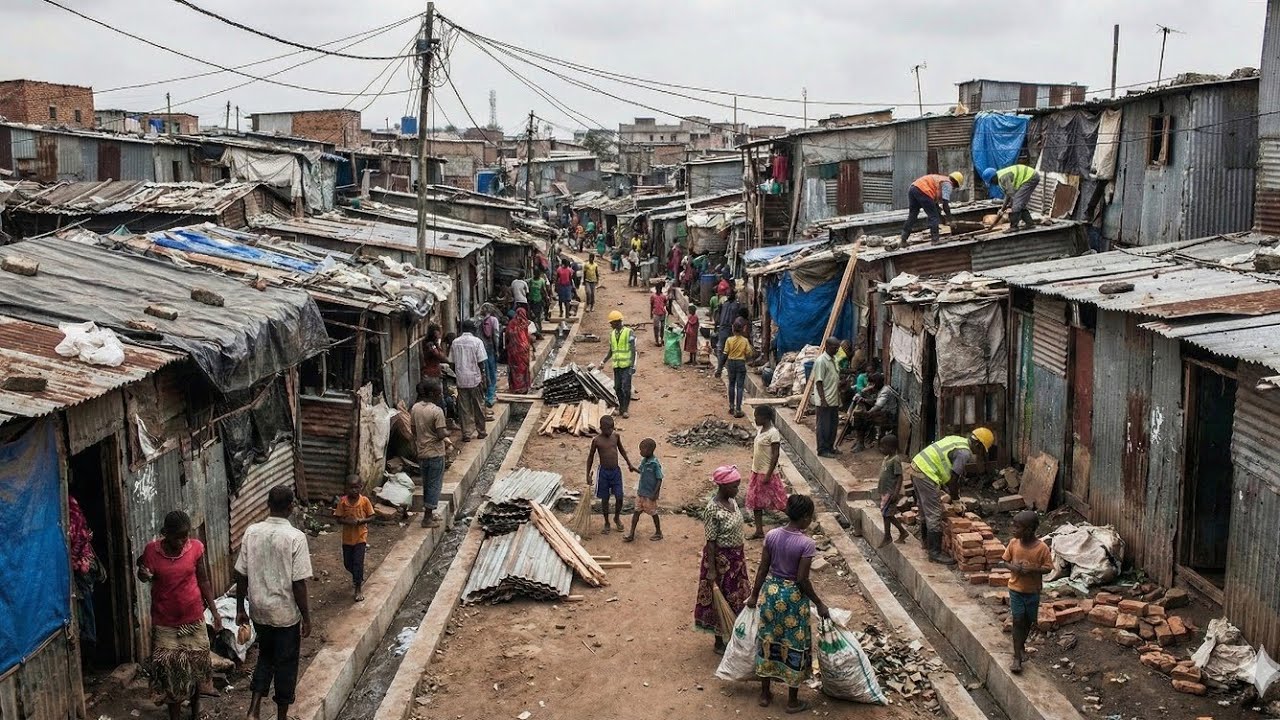 Slum & Broken Road Transformed into Smart Modern City | AI Renovation | RenovationAI