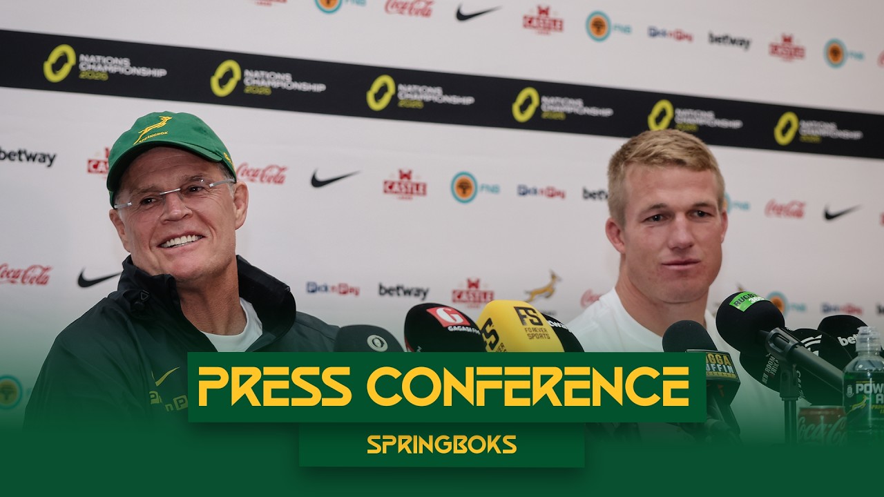 Rassie Erasmus и Pieter-Steph du Toit | Послематчевая пресс-конференция Springboks | 4 июля 2026