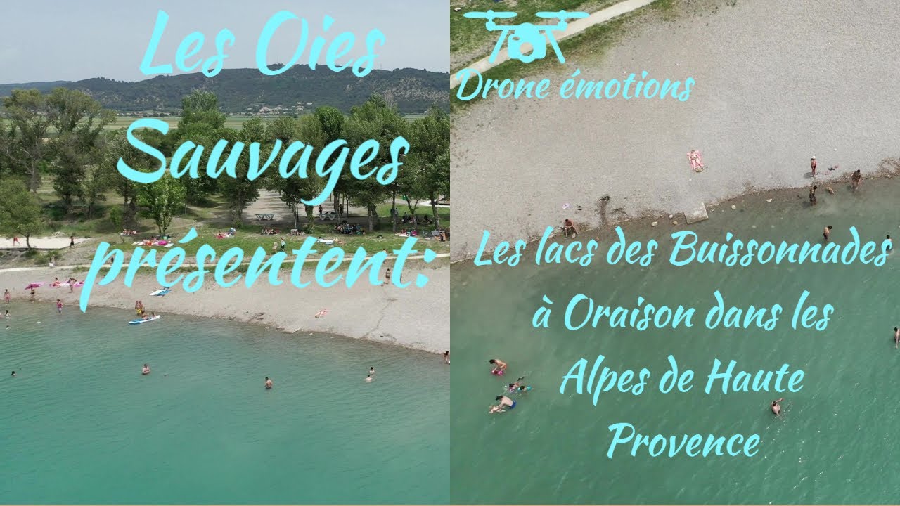 Les lacs des Buissonnades à Oraison dans les Alpes de Haute Provence