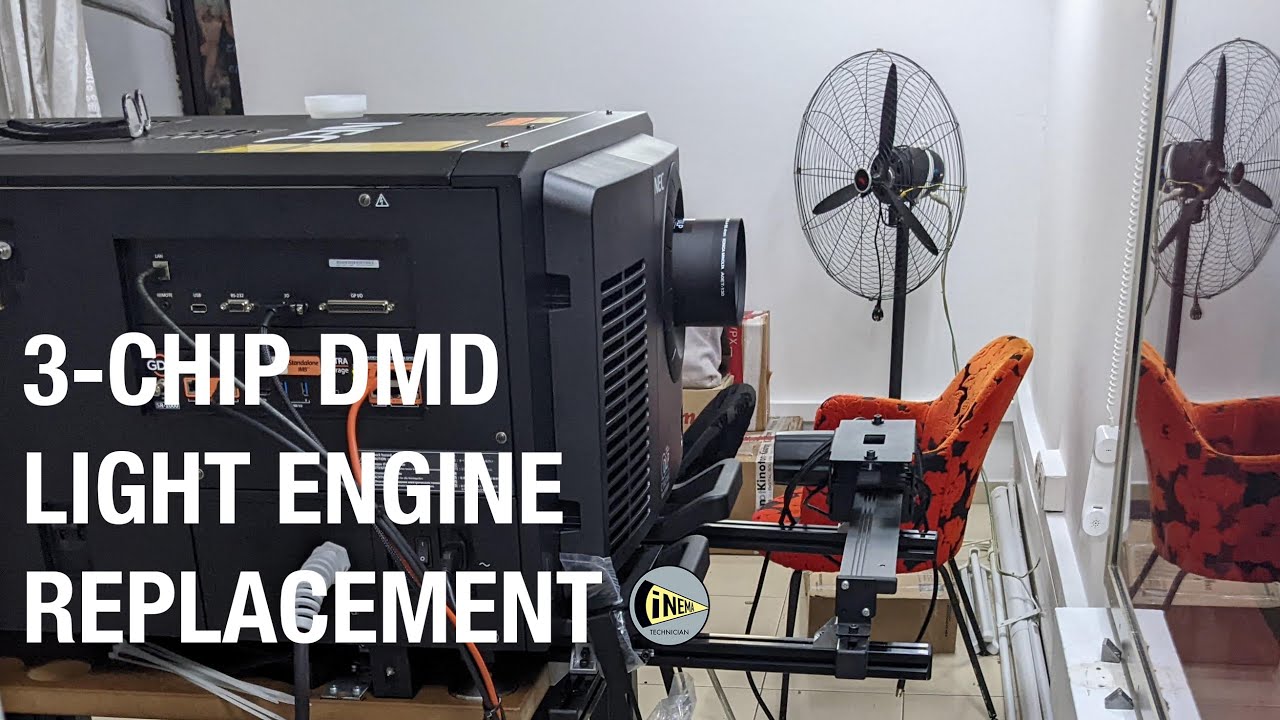 3-Chip DMD Light Engine Replacement in Digital Cinema Projector