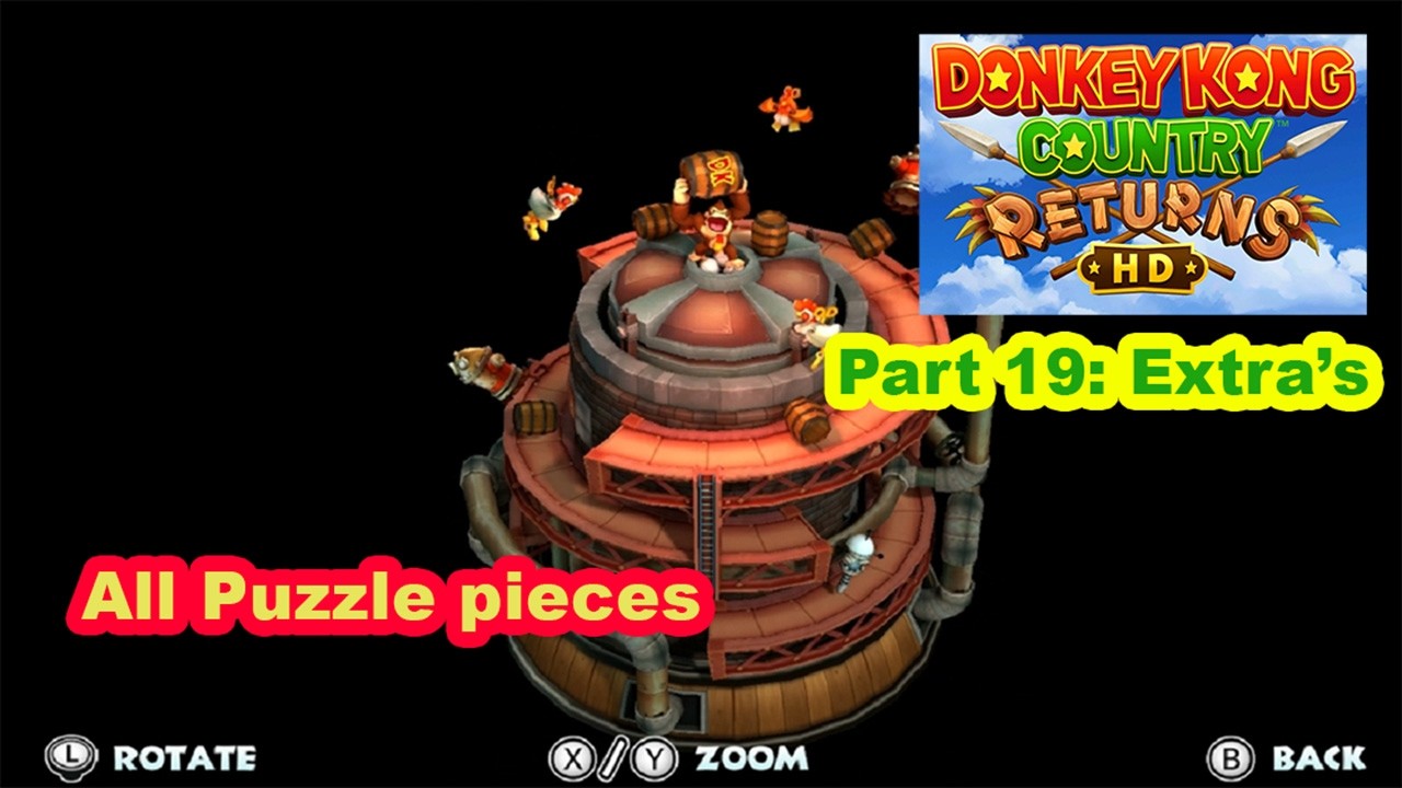 Donkey Kong Country Returns HD. Playthrough, Part 19: Extras.