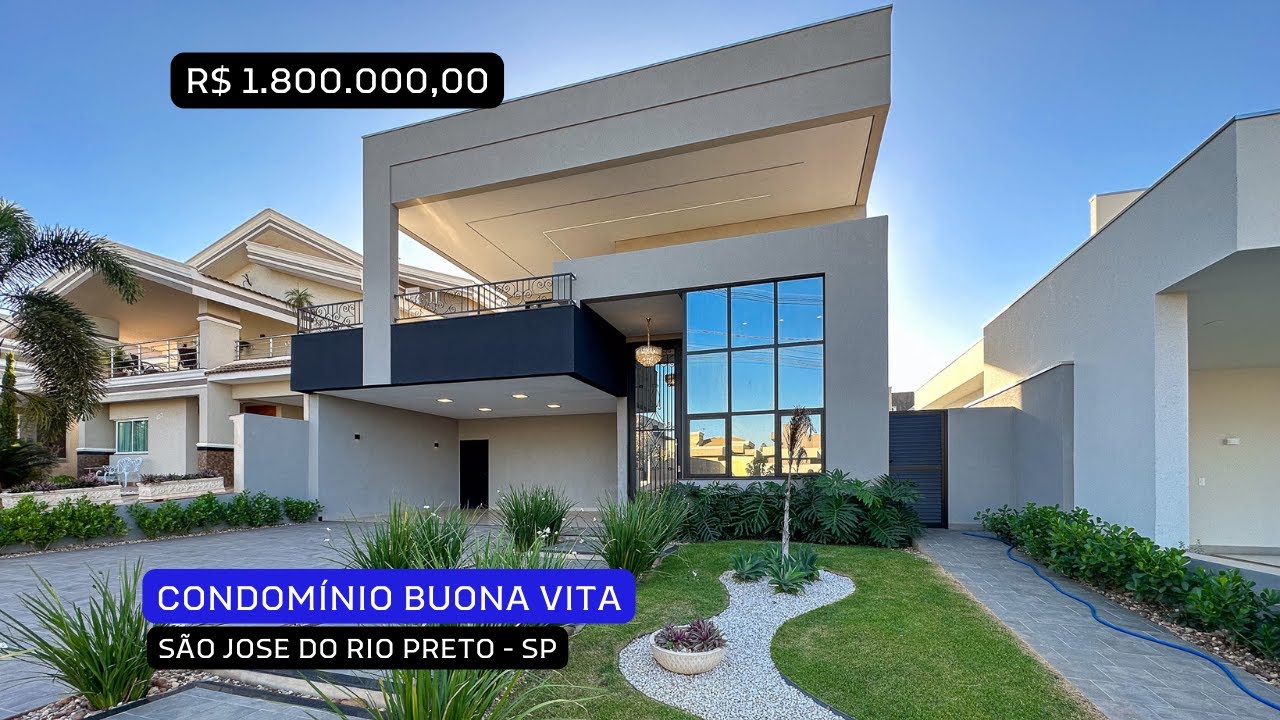 VENDIDA - Casa nova para Venda em São José do Rio Preto Condomínio Buona Vita