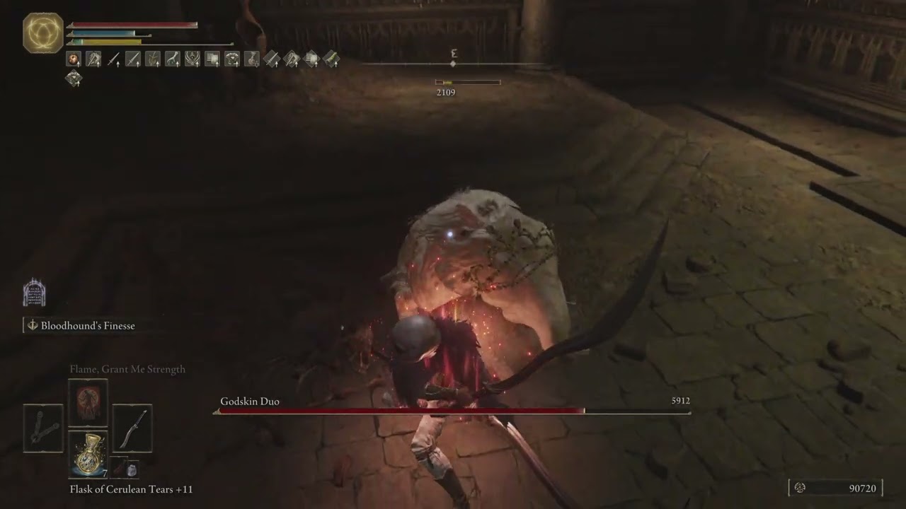 Godskin Duo, RL1, Hardcore cheese (try this if you hate this boss)