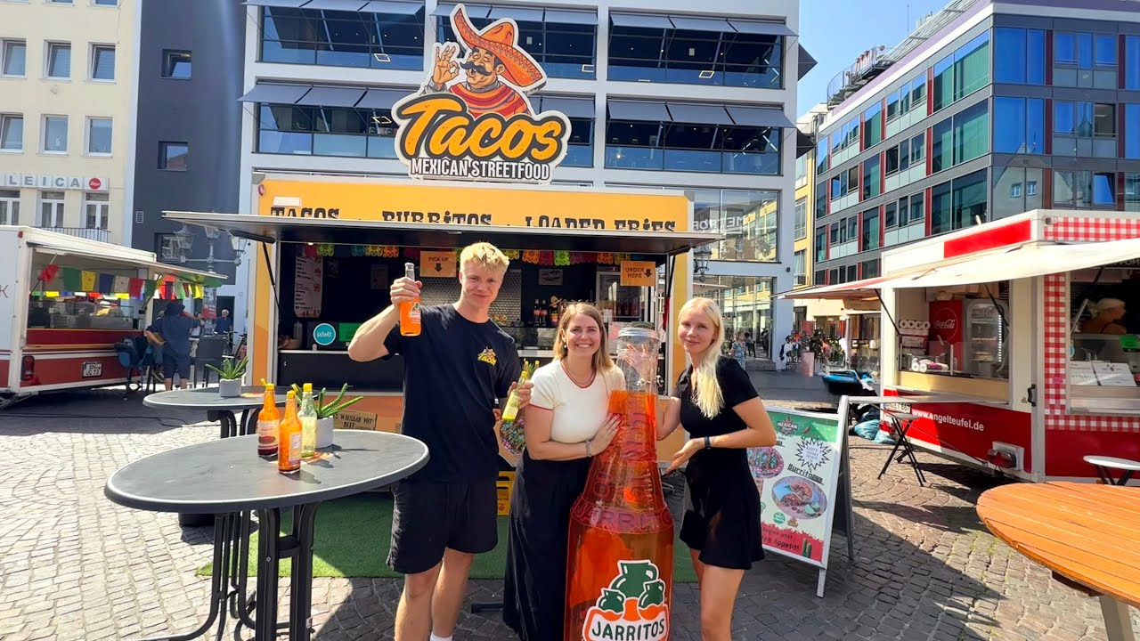 Puesto callejero de COMIDA MEXICANA 🇲🇽 EN ALEMANIA 🌮🇩🇪