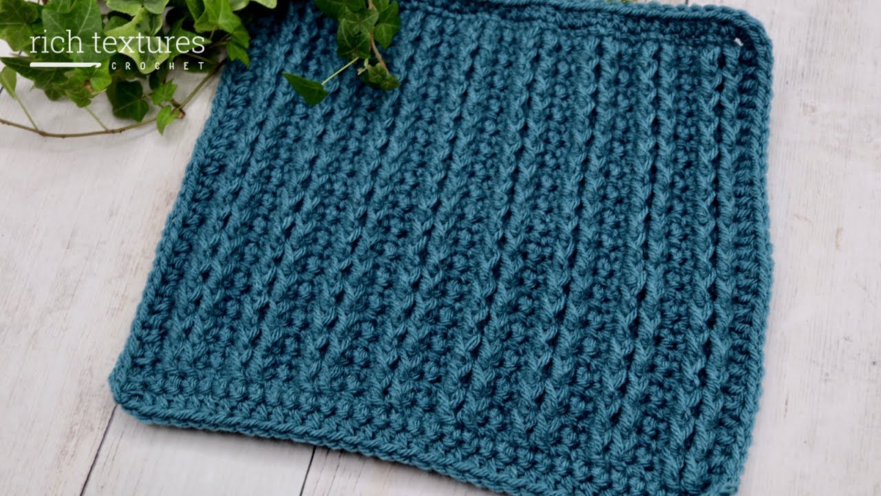 Straight Cables Afghan Square - Make it Your Way, Week 3, Option B