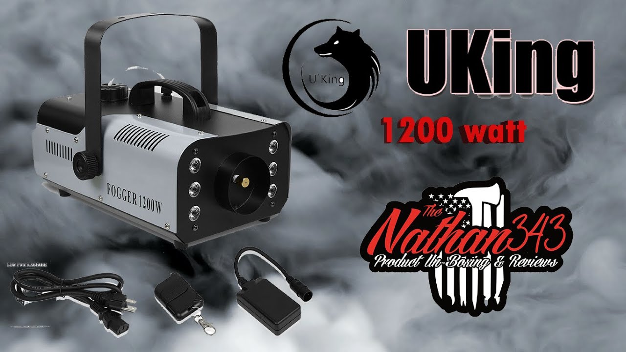 U King 1200W Fog Smoke Machine RGB LED
