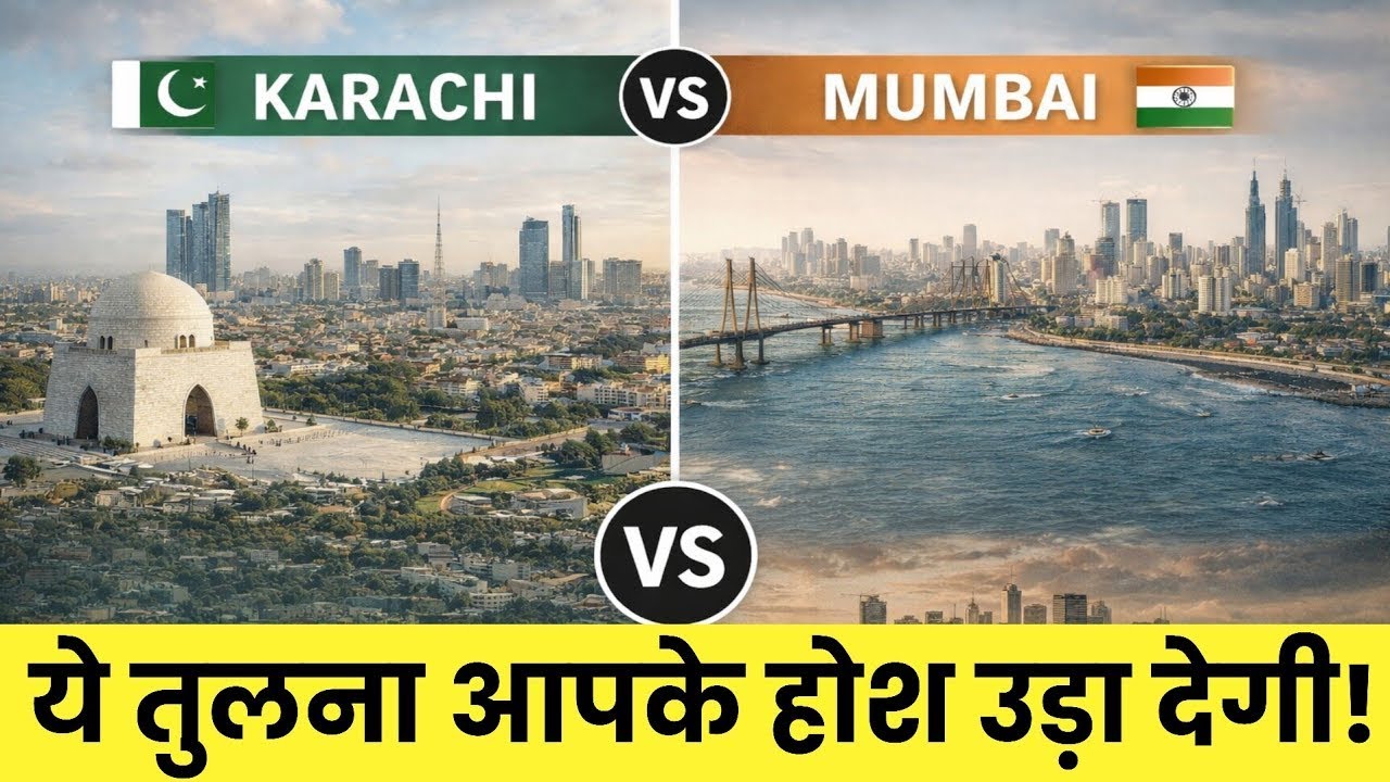 Mumbai vs Karachi 2025 | Economy, Infrastructure, Safety & Future Comparison 🇮🇳🇵🇰