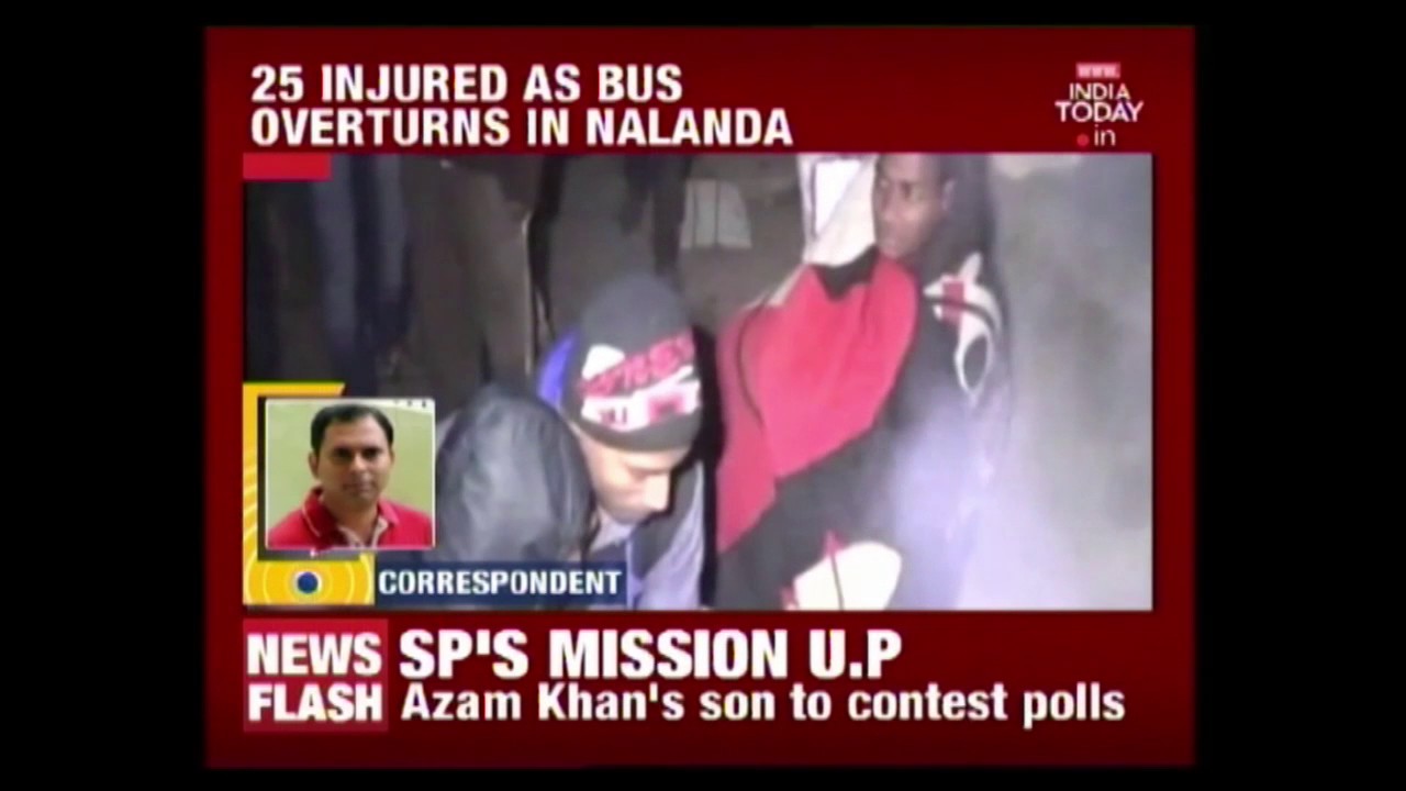 6 Killed,25 Injured As Bus Overturns In Nalanda, Bihar