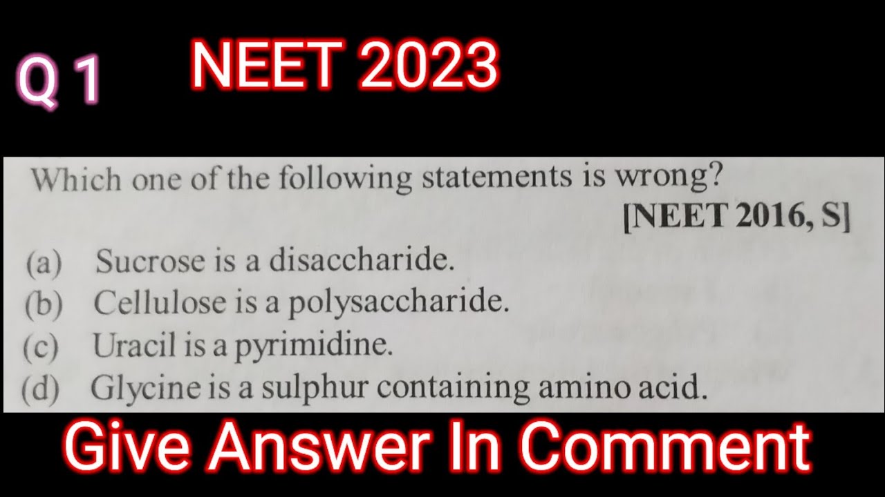 Biomolecules Class 11 | NEET MCQ  #neet2023 #neetpyq #neetmcq   #neetmotivation
