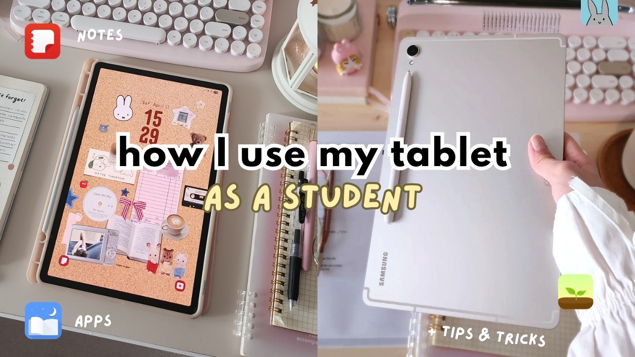 Как я использую свой планшет Samsung Galaxy Tab в студенческие годы ✏️📖 Ведение цифровых заметок,...