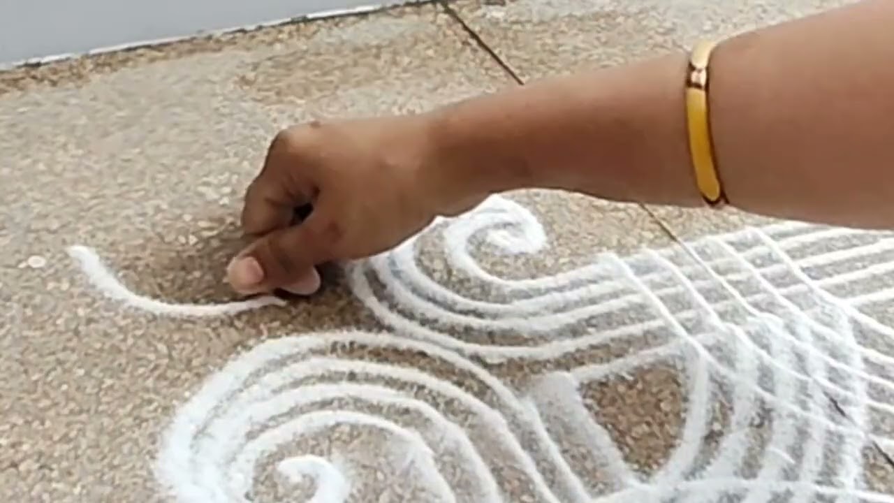 Super simple rangoli designs for beginners ll 
