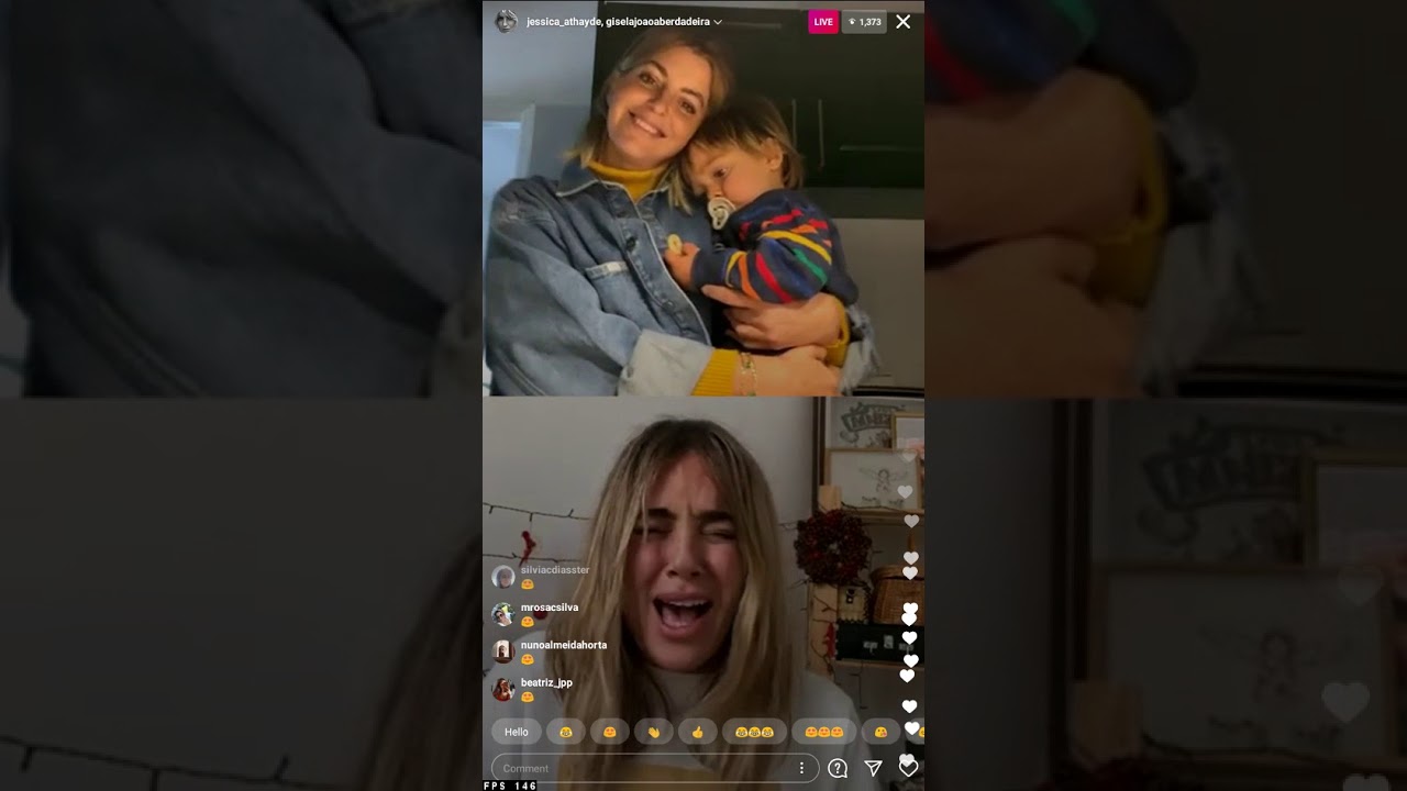 Jessica Athayde & Gisela João transmissão ao vivo no Instagram 2021