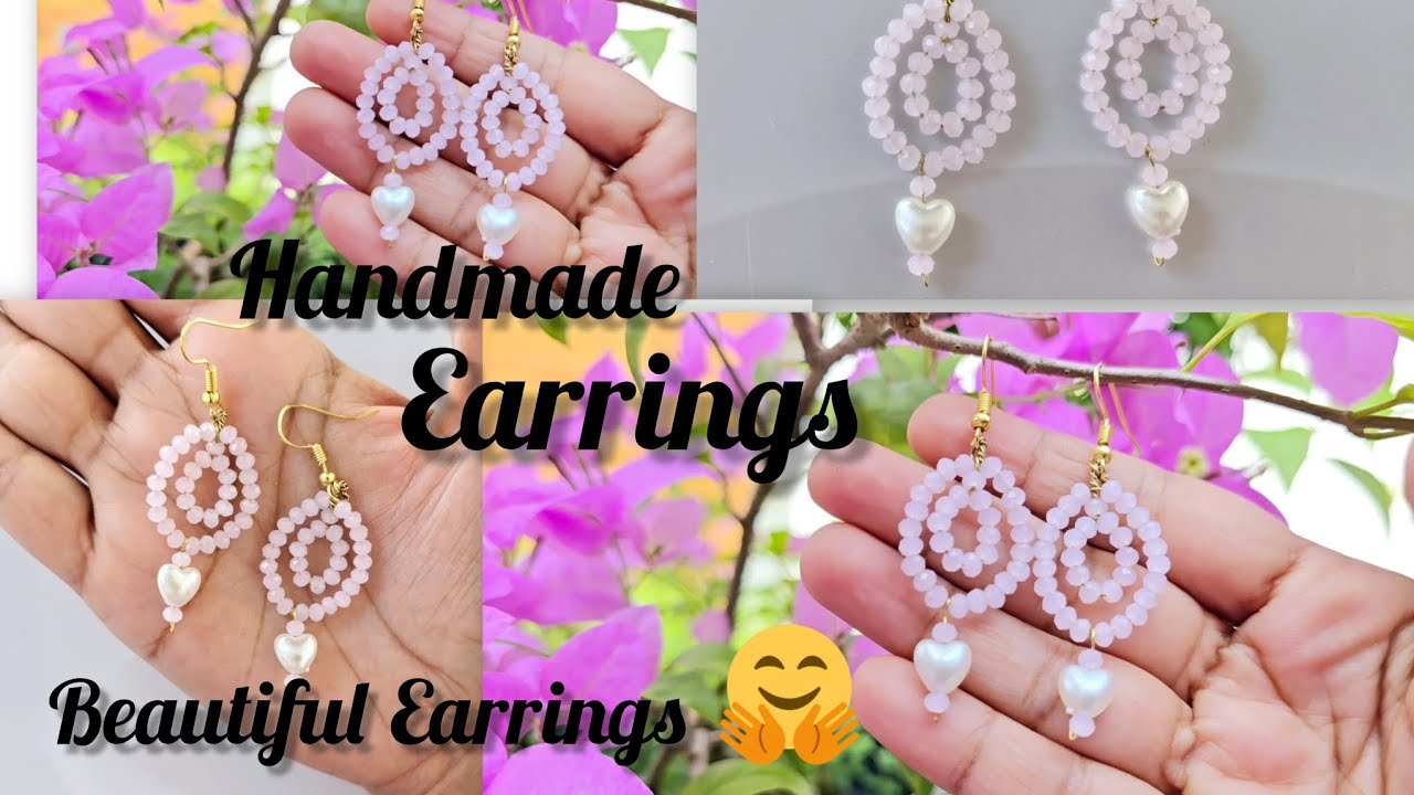 Beautiful handmade earrings |making at home |