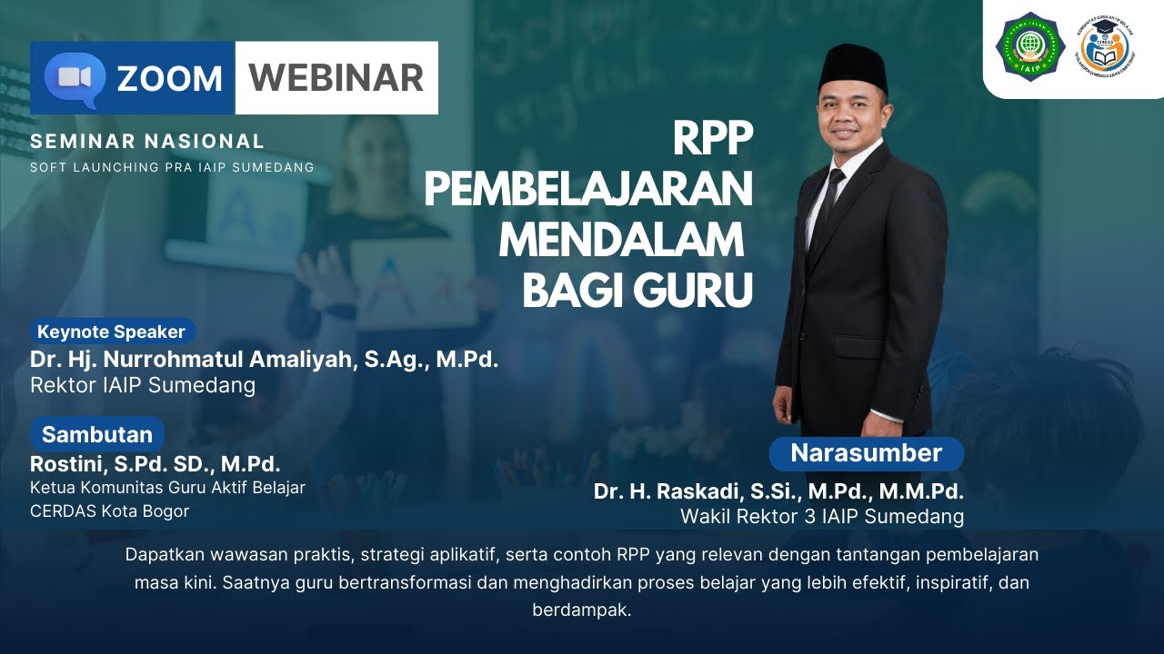 RPP Pembelajaran Mendalam Bagi Guru | Komunitas Guru Aktif Belajar CERDAS & IAIP Sumedang
