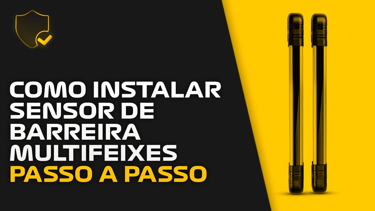 Sensor de Barreira Ativo Multifeixes Giga Security - Instalação passo a passo