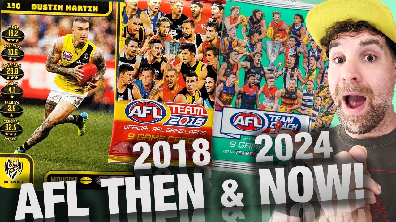 AFL TeamCoach Then & Now: Opening Footy Cards from 2018 & 2024!