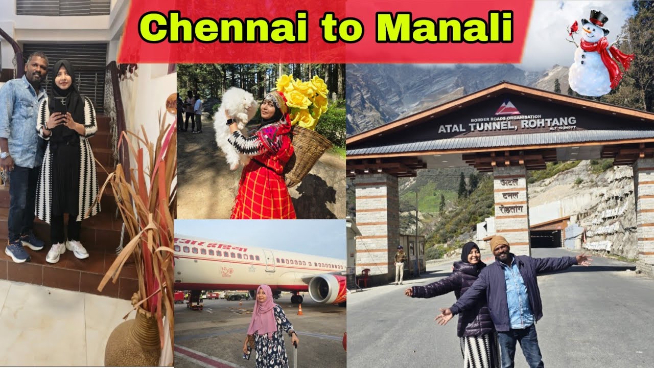 Chennai to Manali trip 😍 Day 1 in manali ✈️  Our first solo trip in tamil