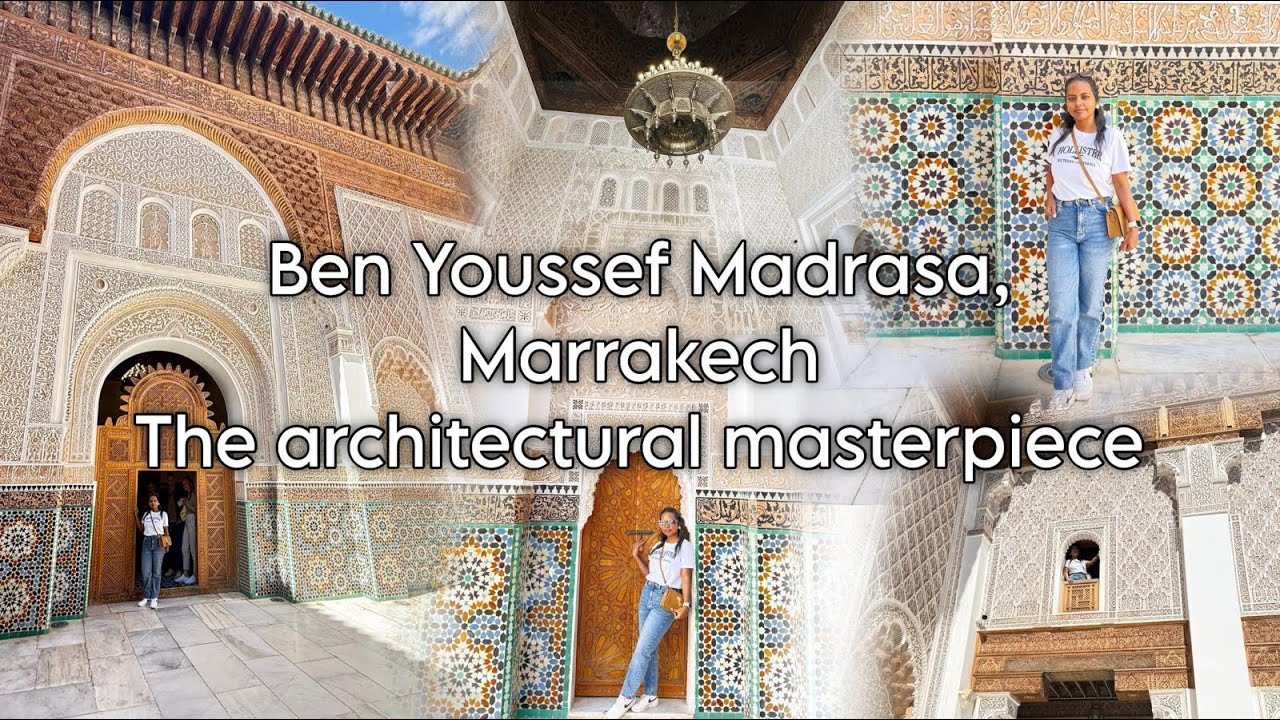 Ben Youssef Madrasa l Masterpiece of Morocco l Exploring architecture & culture  l 4K walking tour