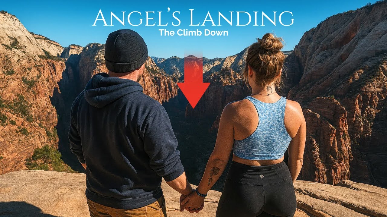 INSANE Climb Down Angel's Landing at Zion National Park