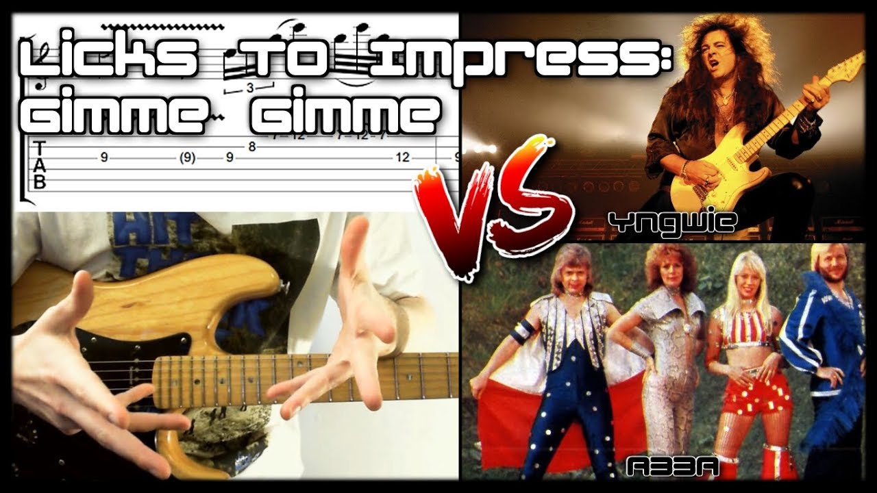 Guitar Licks To Impress #5: Gimme Gimme Gimme ABBA VS Yngwie Malmsteen