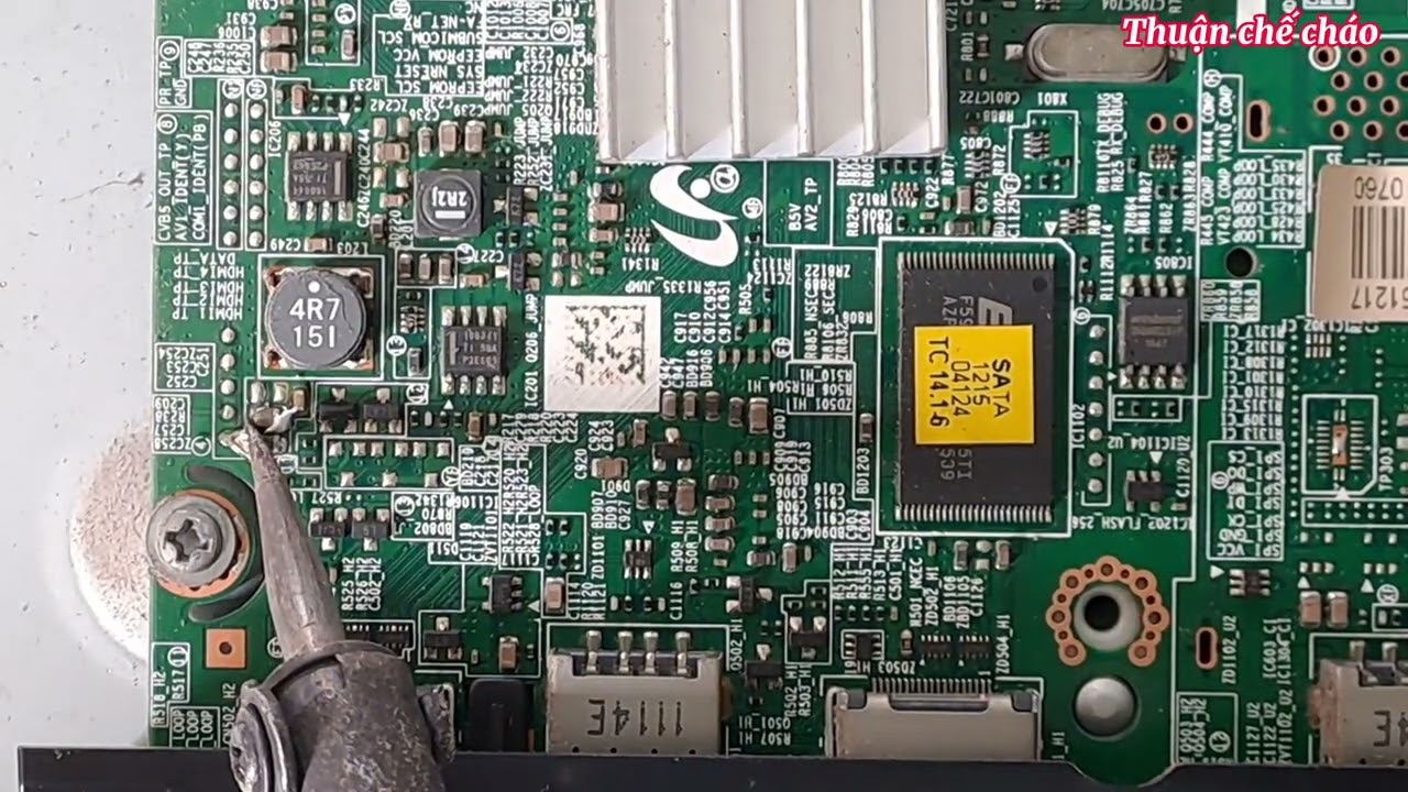 Tivi samsung UA40J5100AK có đèn đỏ báo nguồn nhưng bấm power không chạy. /Thuận chế cháo #77