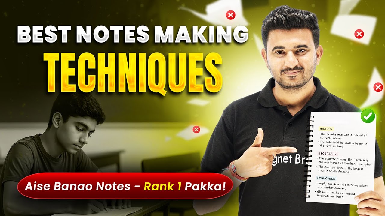 Study Like a Pro - Top 3 Notes Making Tips & Techniques for Students🔥