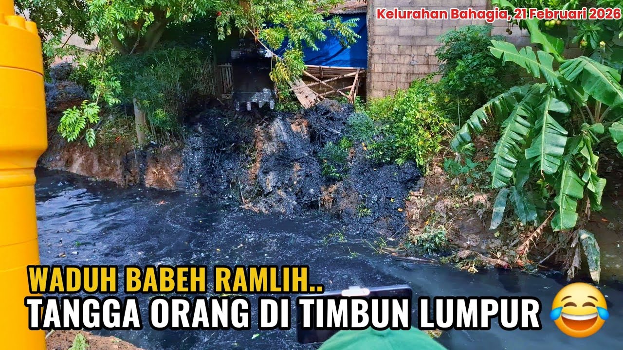 WADUH BABEH RAMLIH ‼️ TANGGA ORANG DI TIMBUN LUMPUR ITEM BANGET GITU 😂