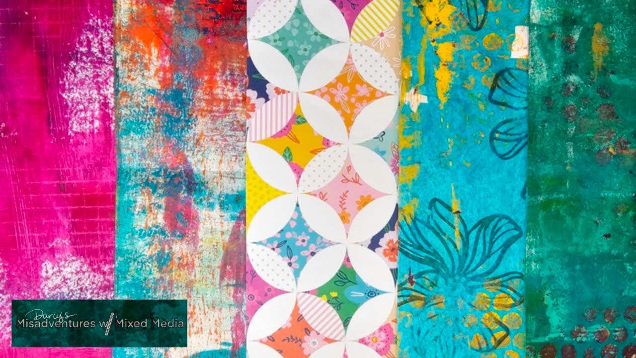 создание красочной бумаги, сочетающейся с бумагой для скрапбукинга