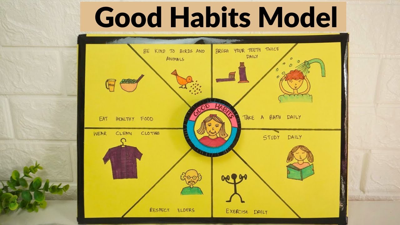 DIY Good Habits Wheel for Kids | Easy School Project Craft | Daily Routine Chart Idea | Exhibition