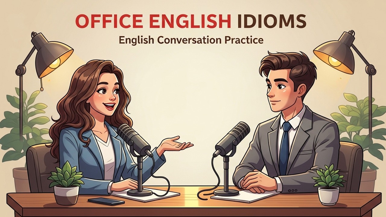 English Podcast for Speaking Fluency | 20 English Idioms Native Speakers Use at Work