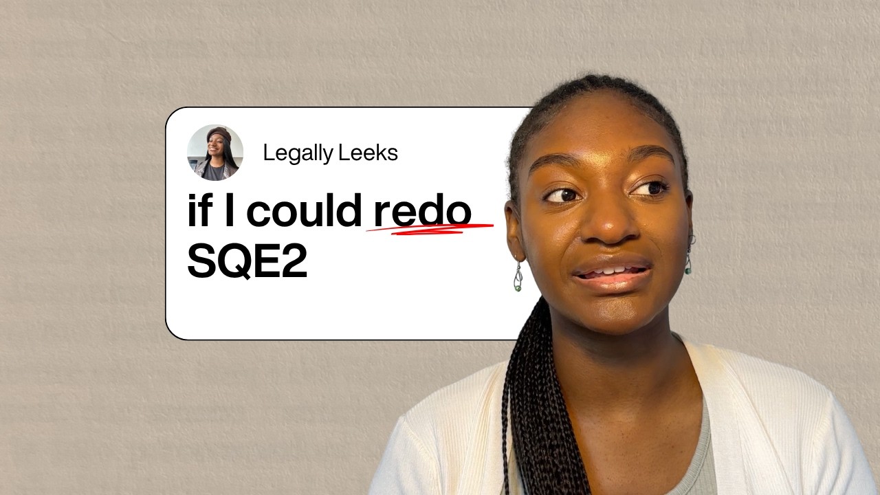 5 Things I would do differently with SQE 2 | Legally Leeks