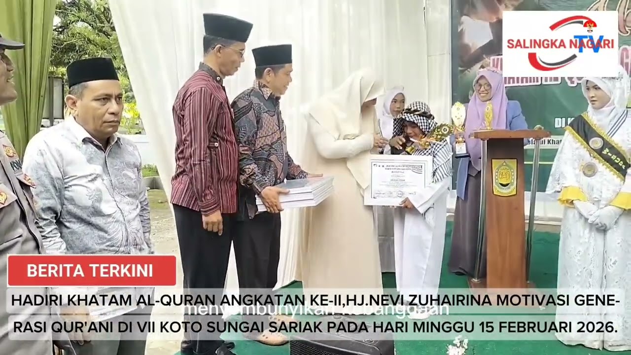HADIRI KHATAM AL-QURAN ANGKATAN KE-II,HJ, ZUHAIRINA MOTIVASI GENERASI QUR'ANI DI VII KOTO SEI.SARIAK