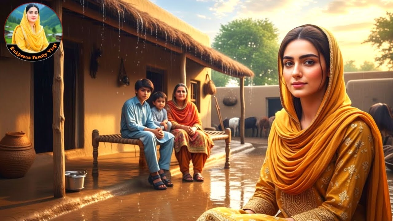 Barish Mein Gaon Ki Zindagi | Simple Village Life Vlog | Rukhsana