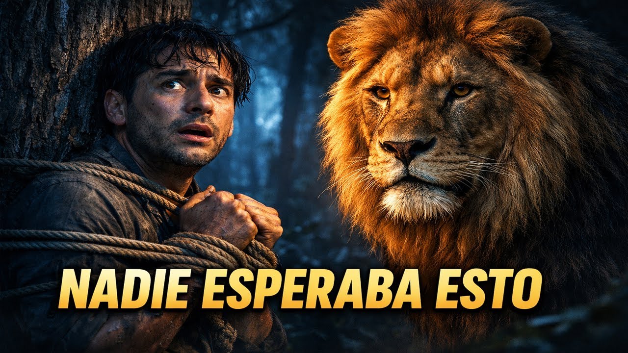 “Un león encontró a un hombre atado… y lo que hizo después sorprendió al mundo” 🦁