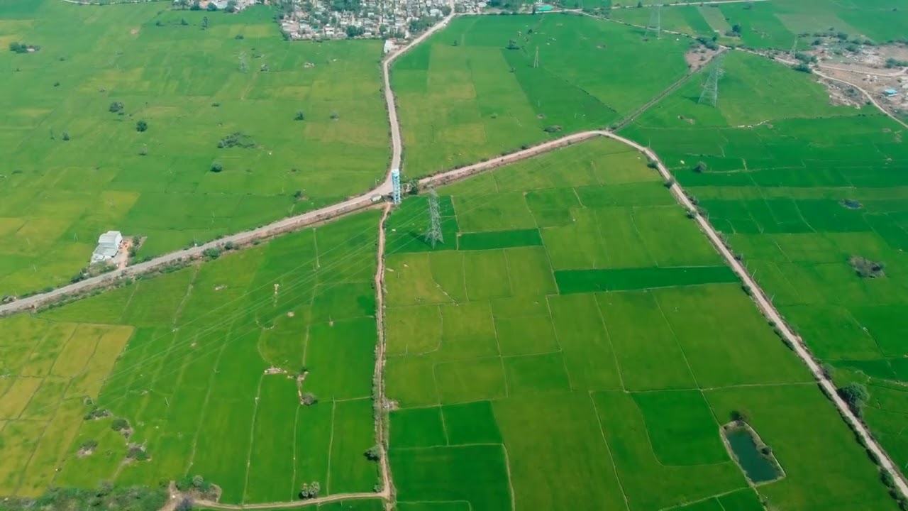 Dilawarpur - village drone view