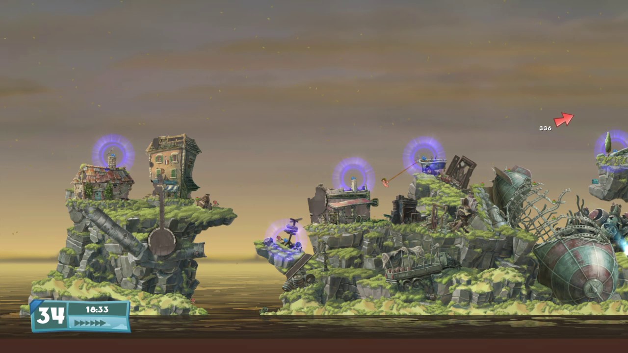 Worms W.M.D Château de Gâteau All Objectives GOLD