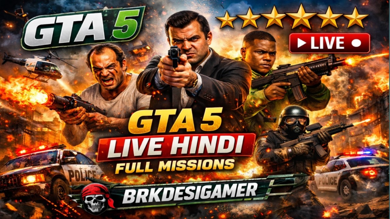 😱 LIVE GTA V: Hero Ya Zero? Dekho Abhi 🚨 LIVE GTA 5 हीरो या जीरो? देखो अभी🔥@BRKDESIGAMER09