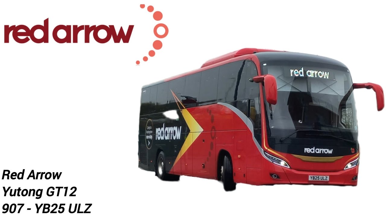 Trentbarton 907 - YB25 ULZ | Yutong GT12 | Red Arrow 