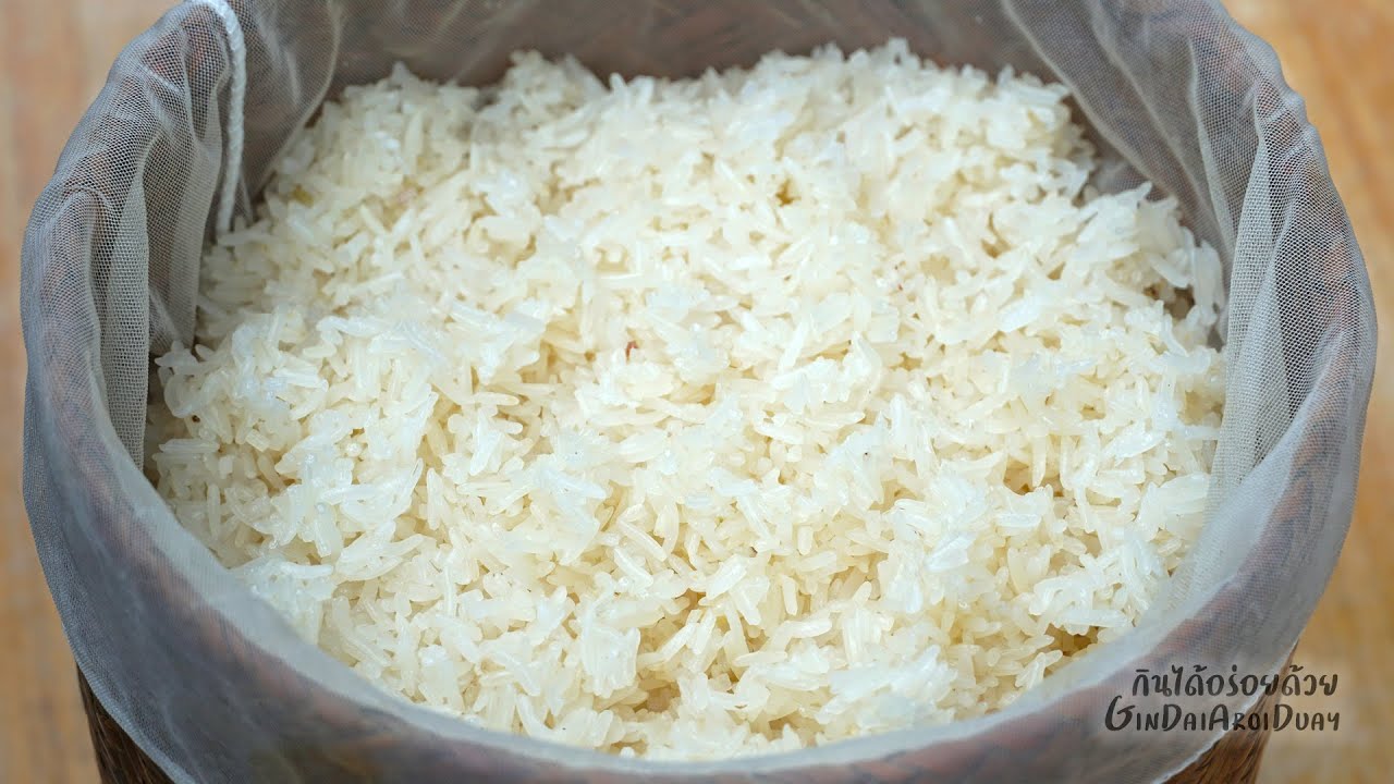 เทคนิคนึ่งข้าวเหนียวนิ่มข้ามวัน ข้าวเม็ดสวย How to make Sticky Rice [cc Eng]   l กินได้อร่อยด้วย