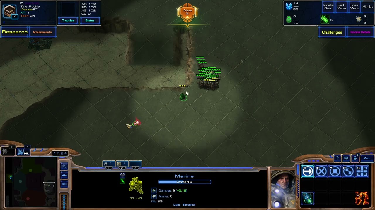 Starcraft 2 Arcade Map Population Zero Farm XP #8