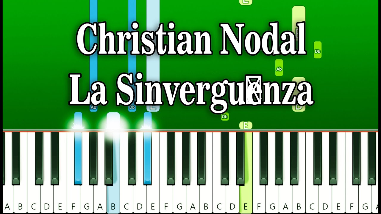 Christian Nodal - La Sinvergüenza (Piano Tutorial)