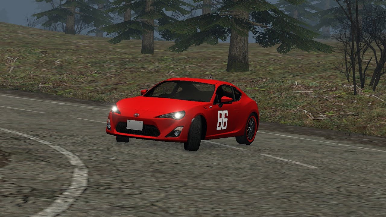 GT86 on drift island