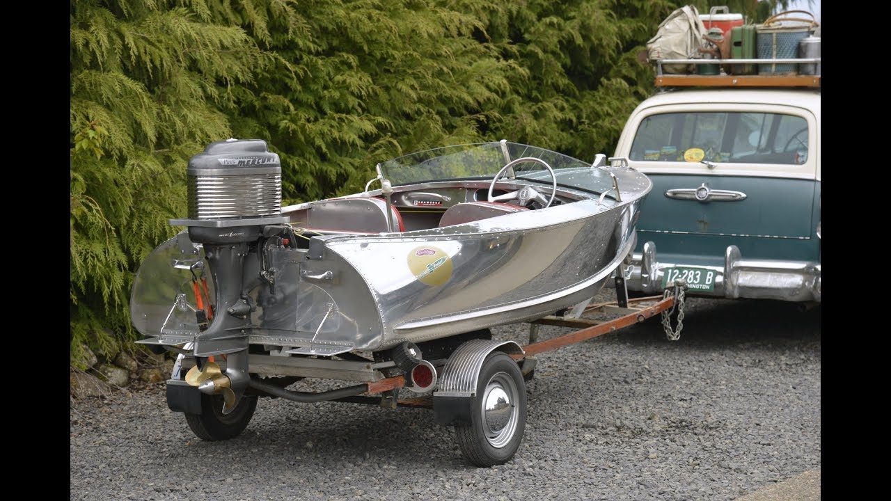 1957 Feather Craft Rocket Boat Mercury Thunderbolt Denwerks Aluminum