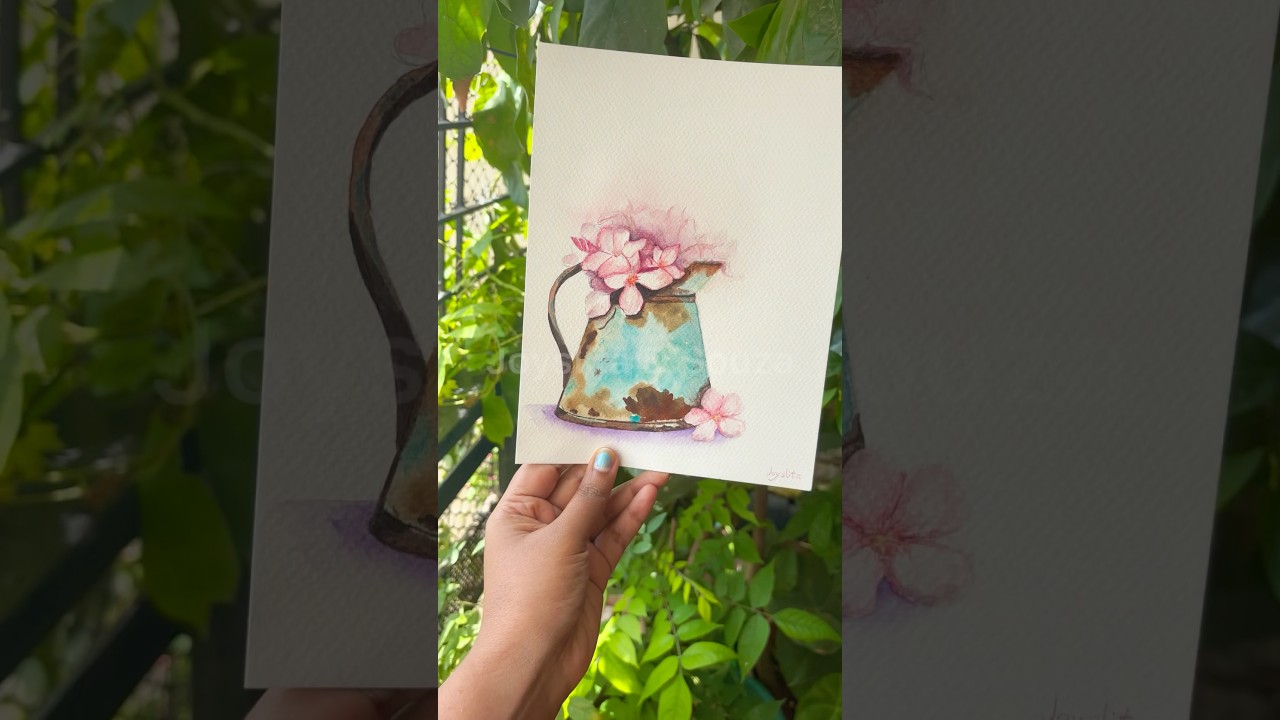 &ldquo;Rustic Beauty&rdquo; &ndash; painted as a gentle reminder that even imperfect spaces can bloom with life.